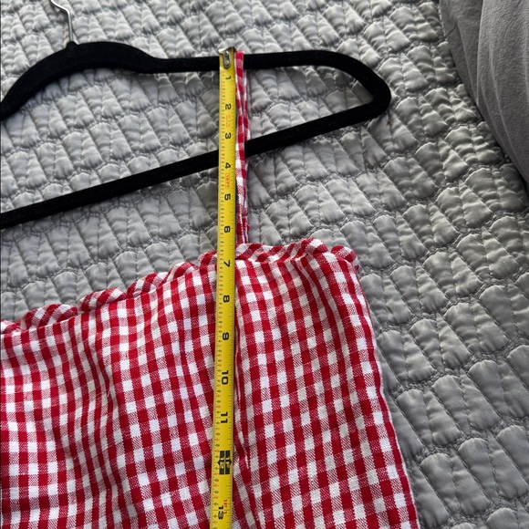 Reformation red gingham Ava mini dress size 2 - Picture 12 of 12